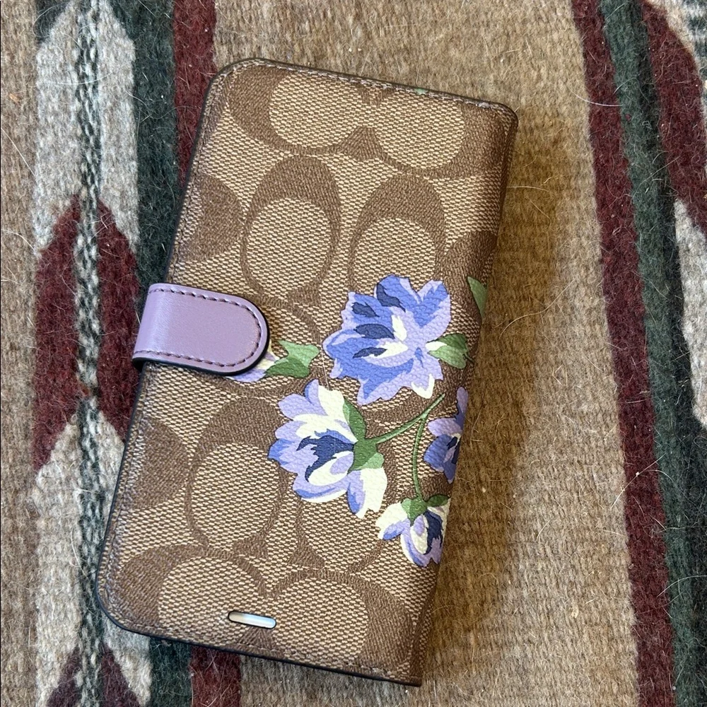 Coach Floral Monogram iPhone XR Case Wallet